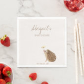 ハリネズミ森林ベビーシャワー スタンダードランチョンナプキン (インサイチュ)