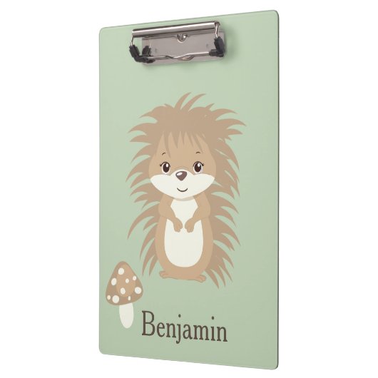 ハリネズミ森林動物 クリップボード (左)