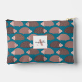 ハリネズミ模様 アクセサリーポーチ (裏面)