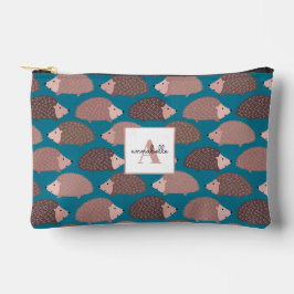 ハリネズミ模様 アクセサリーポーチ