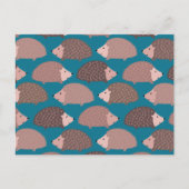 ハリネズミ模様 ポストカード (正面)