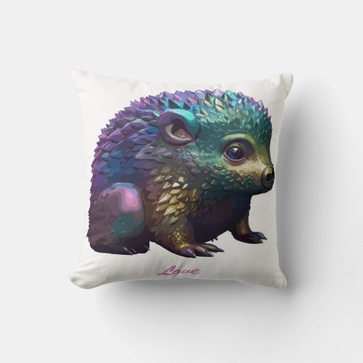 ハリネズミ湖 クッション (正面)