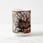 ハリネズミ私は賭け金だ コーヒーマグカップ (中央)