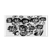 ハリネズミ秋 ラバースタンプ (インプリント)