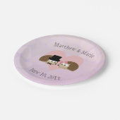 ハリネズミ結婚の群れ ペーパープレート (アングル)