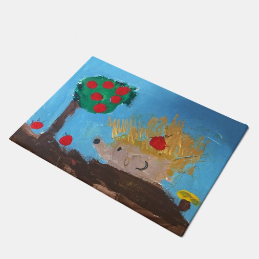 ハリネズミ絵画の ドアマット (アングル)