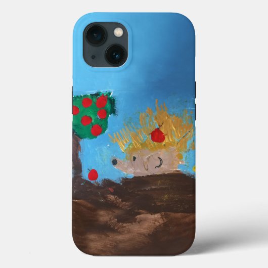 ハリネズミ絵画の Case-Mate iPhoneケース (裏面)