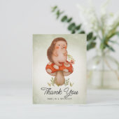 ハリネズミ緑ベビーシャワーサンキューカード 招待状 (スタンド正面)