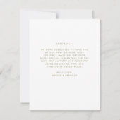 ハリネズミ緑ベビーシャワーサンキューカード 招待状 (裏面)