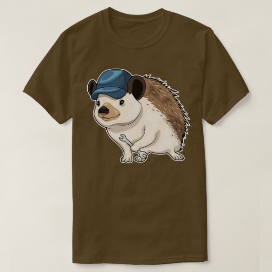 ハリネズミ職人レンチ Tシャツ (デザイン正面)