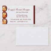 ハリネズミ花屋 名刺 (正面/裏面)