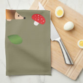 ハリネズミ葉の類 キッチンタオル (四つ折り)