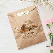 ハリネズミ蝶マッシュルーム木地赤ちゃんシャワー フェイバーバッグ (封をした状態)