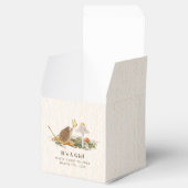 ハリネズミ蝶マッシュルーム木地赤ちゃんシャワー フェイバーボックス (オープン)