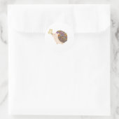 ハリネズミ蝶春シール ラウンドシール (バッグ)