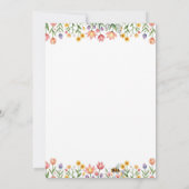 ハリネズミ誕生日かわいい動物招待状 招待状 (裏面)