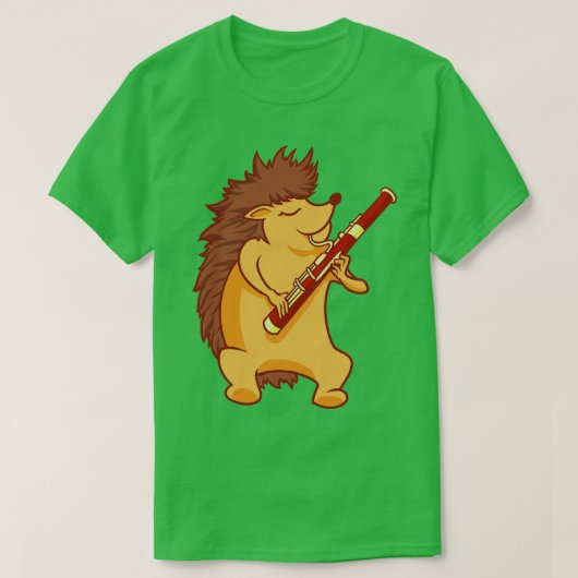 ハリネズミ遊バソン Tシャツ (デザイン正面)
