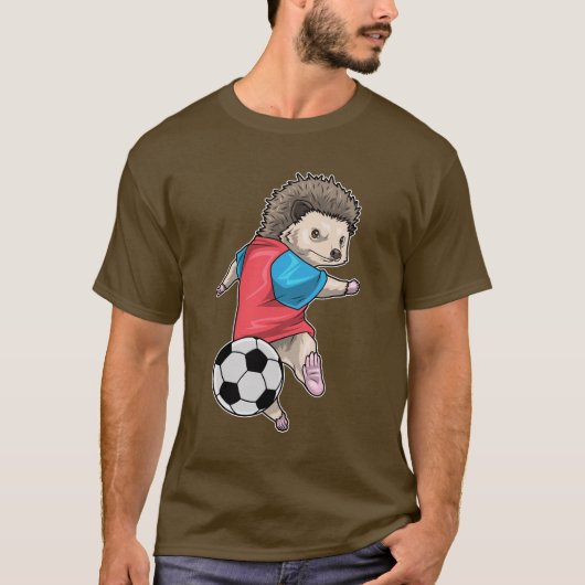 ハリネズミ選手サッカー Tシャツ (正面)