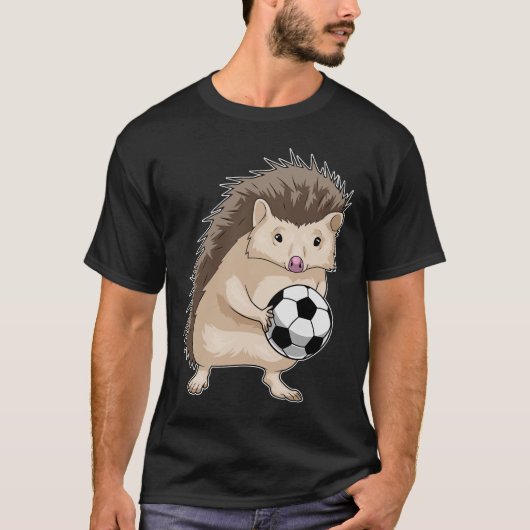 ハリネズミ選手サッカー Tシャツ (正面)