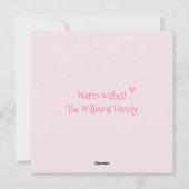 ハリネズミ！かわいいハリネズミのクリスマス シーズンカード (裏面)