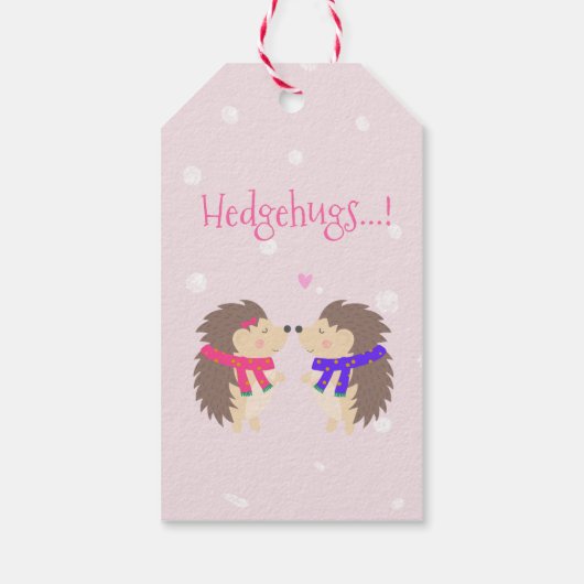 ハリネズミ！かわいいハリネズミ ギフトタグ (裏面)