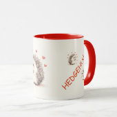 ハリネズミ！かわいおもしろいいヘッジホグスマグ マグカップ (正面右)