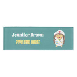 ハリネズミ|の小児科のナースの名札 名札