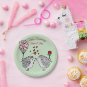 ハリネズミ アニバーサリー ペーパープレート (パーティー)