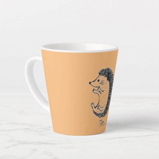 ハリネズミ カフェラテマグ (左アングル)