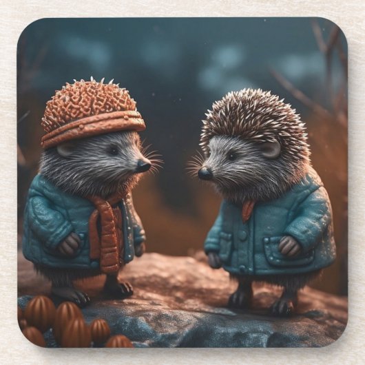 ハリネズミ コースター (正面)