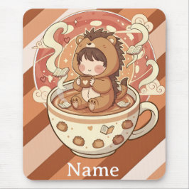 ハリネズミ コーヒー 机用マウスパッド 快適 マウスパッド