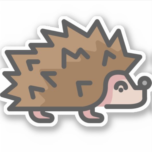 ハリネズミ シール (正面)