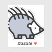 ハリネズミ シール (シート)