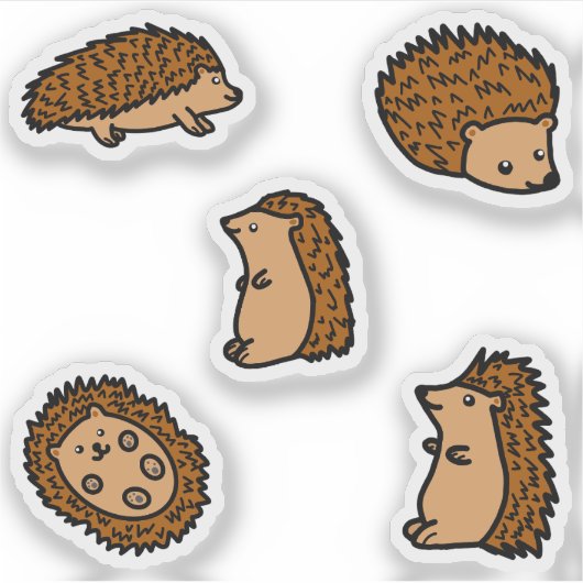 ハリネズミ シール (正面)