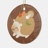 ハリネズミ セラミックオーナメント (左)