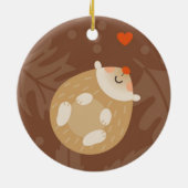 ハリネズミ セラミックオーナメント (裏面)