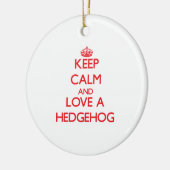 ハリネズミ セラミックオーナメント (左)