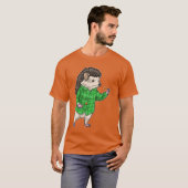 ハリネズミ ダーツ 矢 Tシャツ (正面フル)