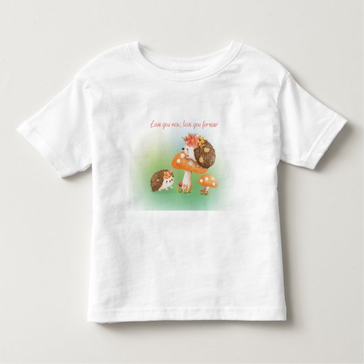 ハリネズミ トドラーTシャツ (正面)