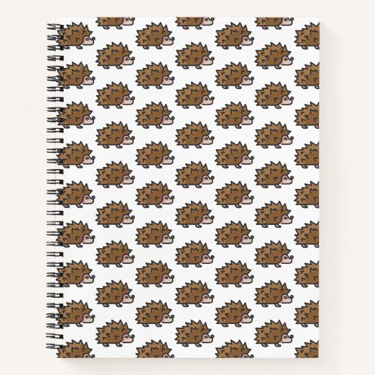 ハリネズミ ノートブック (正面)