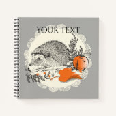 ハリネズミ ノートブック (正面)