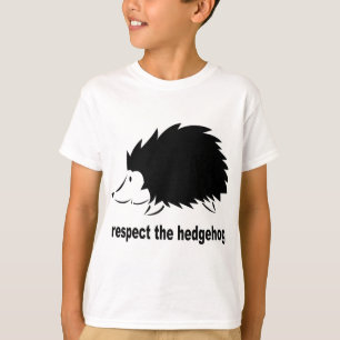 ハリネズミ-ハリネズミを尊重して下さい Tシャツ