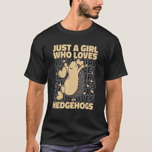 ハリネズミ ハリネズミ トゲトゲの 赤ちゃん Tシャツ (正面)