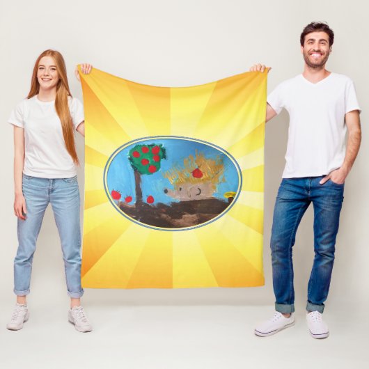 ハリネズミ フリースブランケット (インサイチュ)