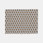 ハリネズミ フリースブランケット (正面(横))