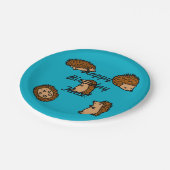 ハリネズミ ペーパープレート (アングル)