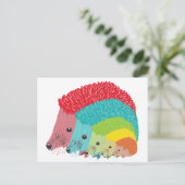 ハリネズミ ポストカード (スタンド正面)