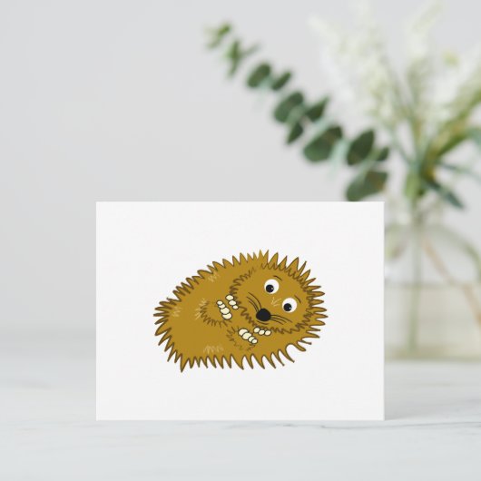 ハリネズミ ポストカード (スタンド正面)