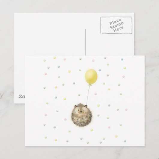 ハリネズミ ポストカード (正面/裏面)