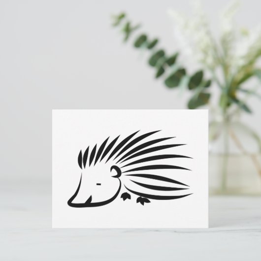 ハリネズミ ポストカード (スタンド正面)